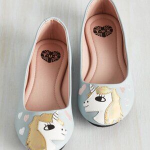 T.U.K. Unicorn Flats Size 8